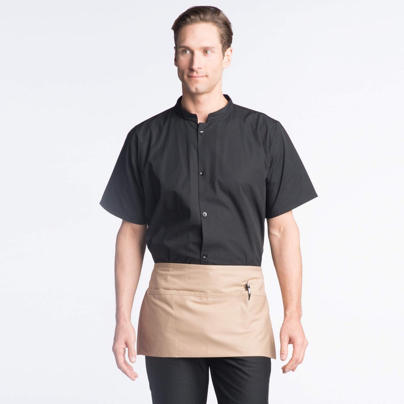 Uncommon Threads Unisex Waist Apron 3 Section Pocket, Khaki, One Size - Image 3